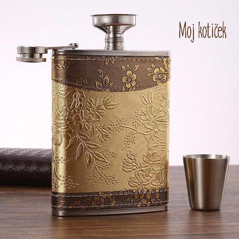 Prenosna flaška za žganje- Prisrčnica Set