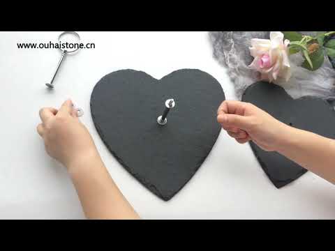 Postrežno stojalo iz skrilavca v dveh nivojih -Okroglo