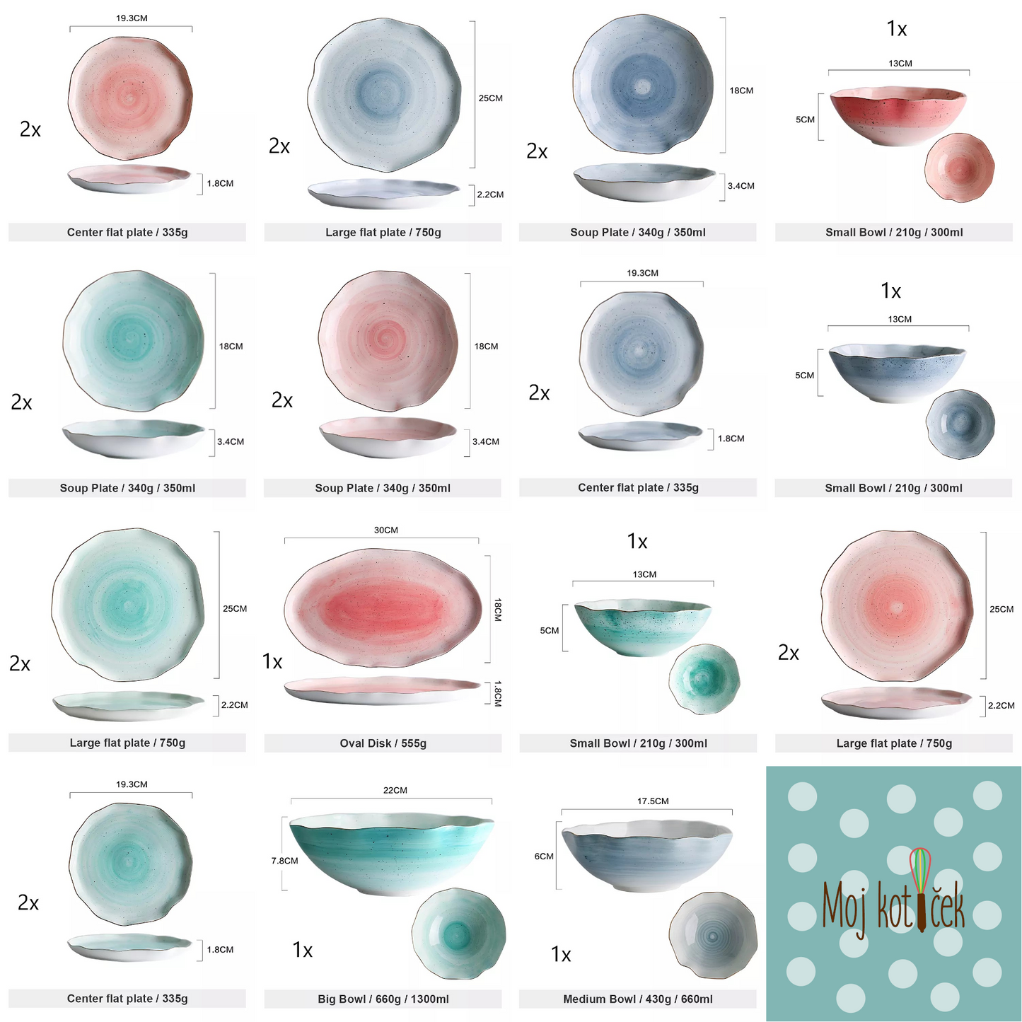 24-delni jedilni set -Bloom